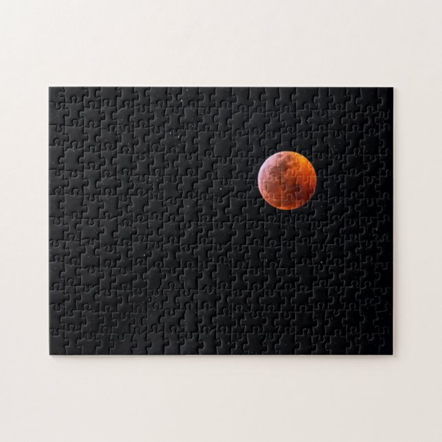 Total Blood Moon Eclipse | Big Island Hawaii Jigsaw Puzzle (Horizontal)