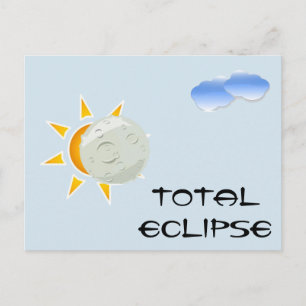 Total Eclipse Viewing Party Invitation Postcard
