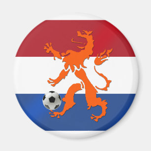 Total football soccer Oranje Dutch lion Magnet