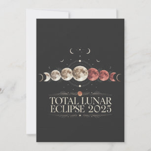 Total Lunar Eclipse 2025 Astronomy Northwest USA Invitation