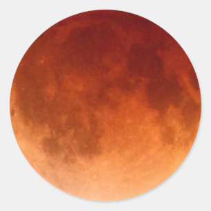 Total Lunar Eclipse Blood Moon Sticker