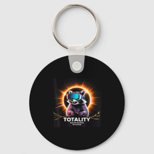 Total Solar August 12 Totality Key Ring