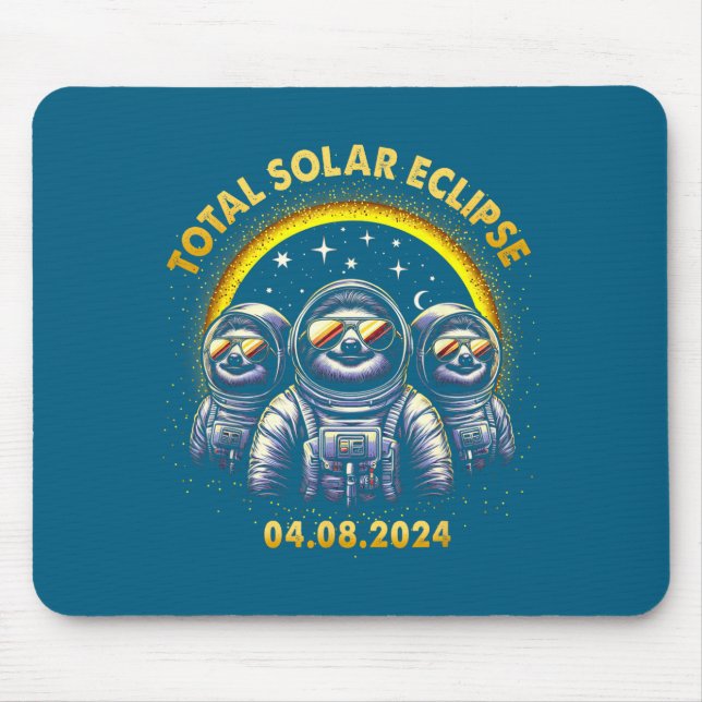 Total Solar Eclipse 04 08 Illustration Mouse Pad (Front)