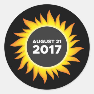 Total Solar Eclipse - 08.21.2017 Classic Round Sticker