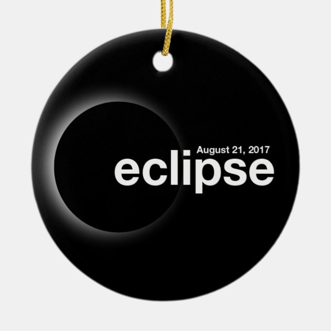 Total Solar Eclipse 2017 Ceramic Ornament (Front)