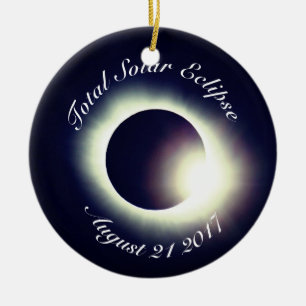 Total Solar Eclipse 2017 Ceramic Ornament