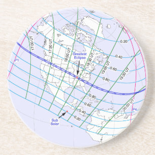 Total Solar Eclipse 2017 Global Path Coaster