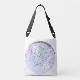 Total Solar Eclipse 2017 Global Path Crossbody Bag