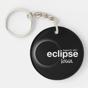 Total Solar Eclipse 2017 - Iowa Key Ring
