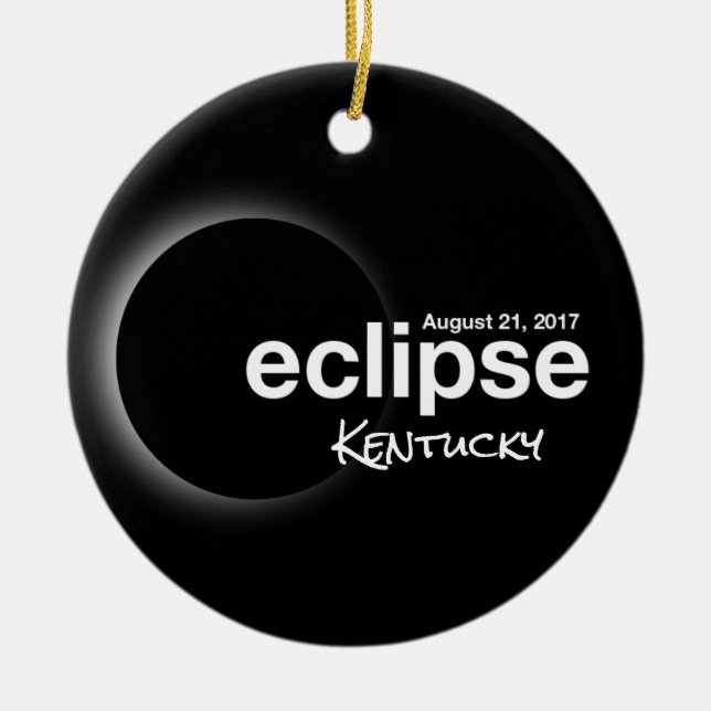 Total Solar Eclipse 2017 - Kentucky Ceramic Ornament (Front)