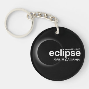 Total Solar Eclipse 2017 - North  Carolina Key Ring