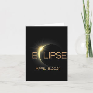 Total Solar Eclipse 2024 America Card