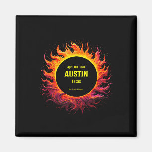 Total Solar Eclipse 2024 Austin Texas Magnet