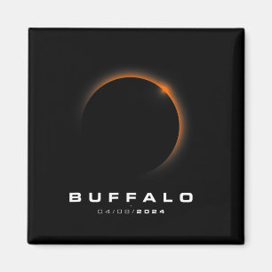 Total Solar Eclipse 2024 - Buffalo Solar Eclipse Magnet