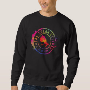 Total Solar Eclipse 2024 Canada Ontario Kingston T Sweatshirt
