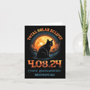 Total Solar Eclipse 2024 Cape Girardeau Missouri  Card