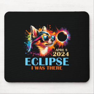 Total Solar Eclipse 2024 Chihuahua Dog I Was There Mouse Pad