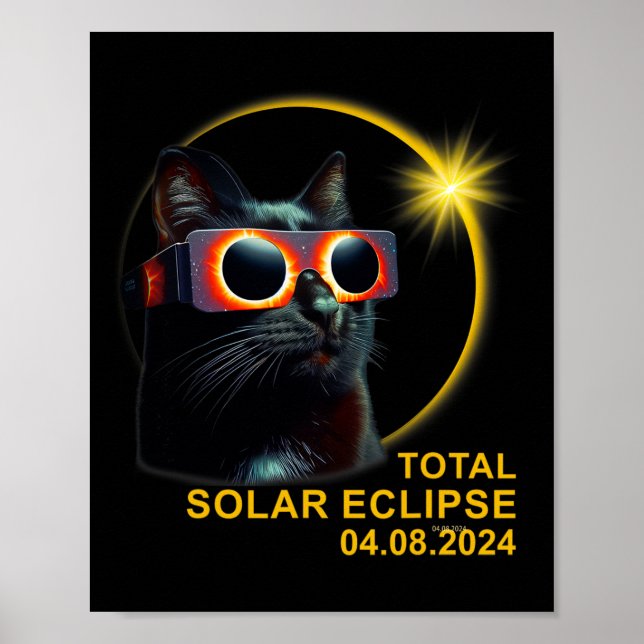 Total Solar Eclipse 2024 Cute Solar Eclipse Kids T Poster (Front)