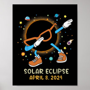 Total Solar Eclipse 2024 Fun Dabbing For Kids Todd Poster