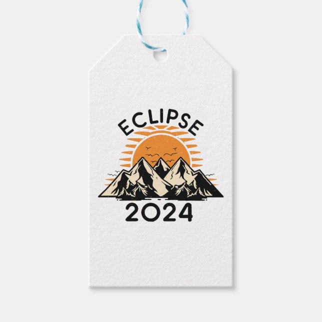 Total Solar Eclipse 2024 Gift Tags (Front)