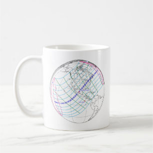 Total Solar Eclipse 2024 Global Path Coffee Mug
