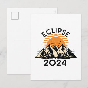 Total Solar Eclipse 2024 Holiday Postcard