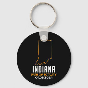 Total Solar Eclipse 2024 Indiana April 8 America T Key Ring