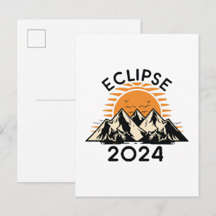 Total Solar Eclipse 2024 Invitation Postcard