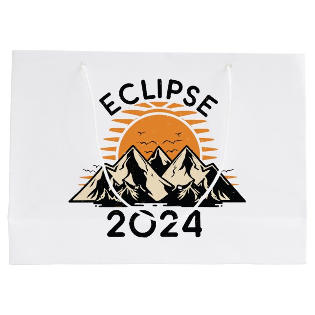 Total Solar Eclipse 2024 Large Gift Bag (Back)