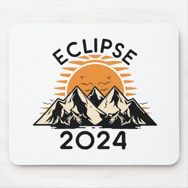Total Solar Eclipse 2024 Mouse Pad (Front)
