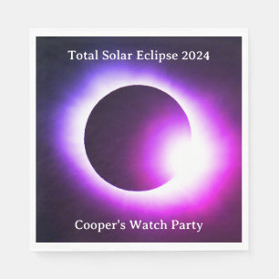 Total solar eclipse 2024 napkin