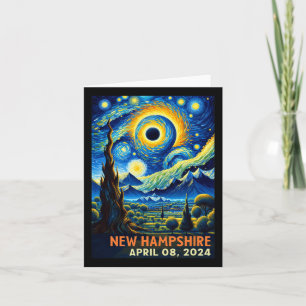 Total Solar Eclipse 2024 New Hampshire Starry Nigh Card