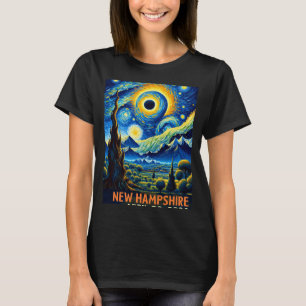 Total Solar Eclipse 2024 New Hampshire Starry Nigh T-Shirt