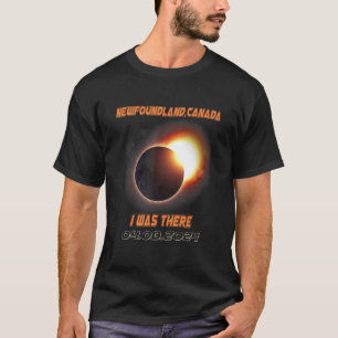 Total Solar Eclipse 2024 Newfoundland Canada 1 T-Shirt