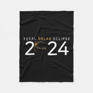 Total Solar Eclipse 2024 North American Tour 40820 Fleece Blanket