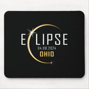 Total Solar Eclipse 2024 Ohio America Spring Total Mouse Pad