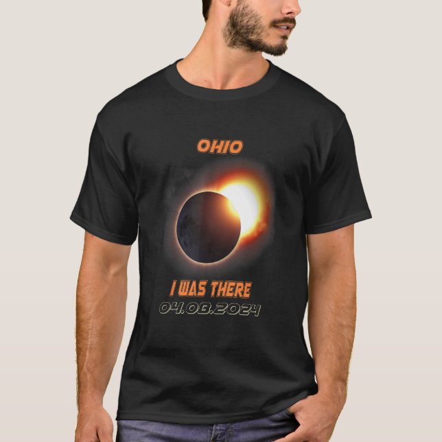 Total Solar Eclipse 2024 Ohio T-Shirt (Front)
