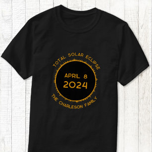 Total Solar Eclipse 2024 Personalised T-Shirt
