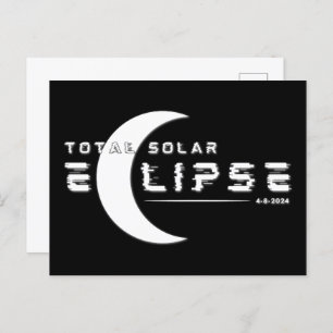 TOTAL SOLAR ECLIPSE 2024  POSTCARD