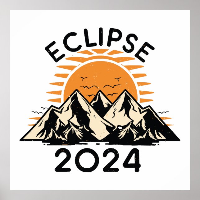 Total Solar Eclipse 2024 Poster (Front)
