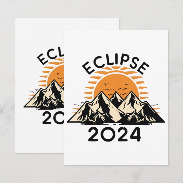 Total Solar Eclipse 2024 RSVP Card (Front/Back)