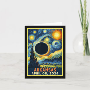 Total Solar Eclipse 2024 Starry Night Card