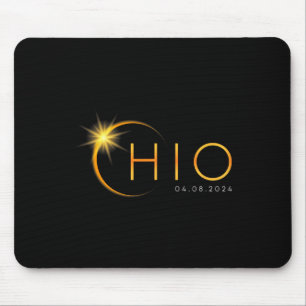 Total Solar Eclipse 2024 State Ohio Totality April Mouse Pad