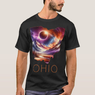 Total Solar Eclipse 2024 State Ohio Totality April T-Shirt