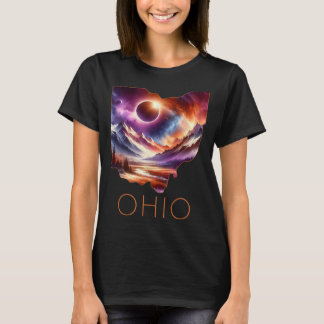 Total Solar Eclipse 2024 State Ohio Totality April T-Shirt