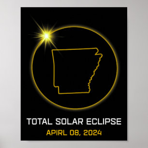 Total Solar Eclipse 2024 The Arkansas Tour Totalit Poster