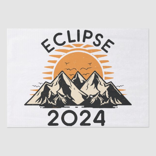 Total Solar Eclipse 2024 Tissue Paper (Front)
