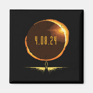 Total Solar Eclipse 2024 Totality April 8 Men Wome Magnet