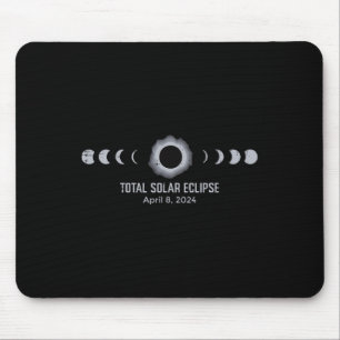 Total Solar Eclipse 2024 Totality April 8 Women Me Mouse Pad