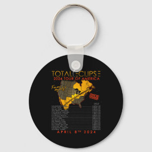 Total Solar Eclipse 2024 Tour Of America 04.08.24 Key Ring